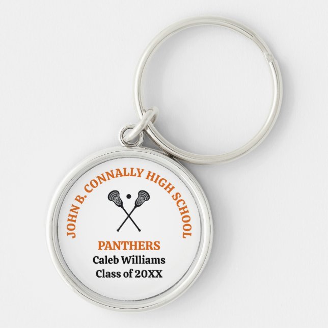 Chaveiro Equipe de Lacrosse da Orange High School Personali (Frente)
