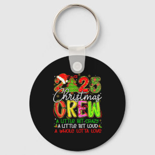 Chaveiro Equipe de Natal de 2025 Um Pouco Louca de Roupa de