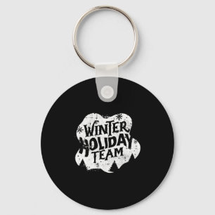 Chaveiro Equipe de Natal de inverno