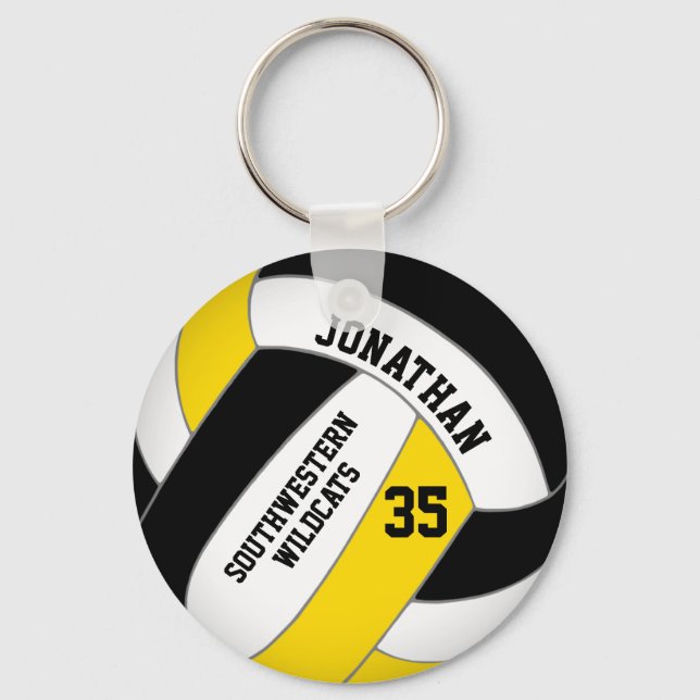Chaveiro equipe de ouro negro nome voleibol masculino (Frente)