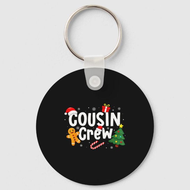 Chaveiro Equipe de Primo Retro Biscoito de Natal Família Co (Frente)