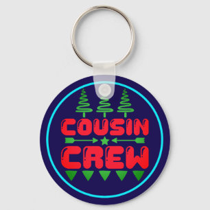 Chaveiro Equipe de Primos Natal Família Design Corresponden
