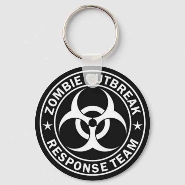 Chaveiro equipe de resposta a surtos de zombie (Frente)