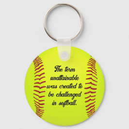 Chaveiro Equipe de Softball de Cotações Motivacionais Perso