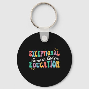 Chaveiro Equipe de Sonho de Educação Excepcional Professor 