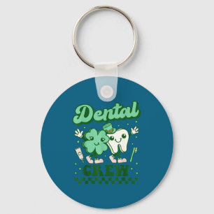 Chaveiro Equipe dentária divertida dente dentista dia de Sã