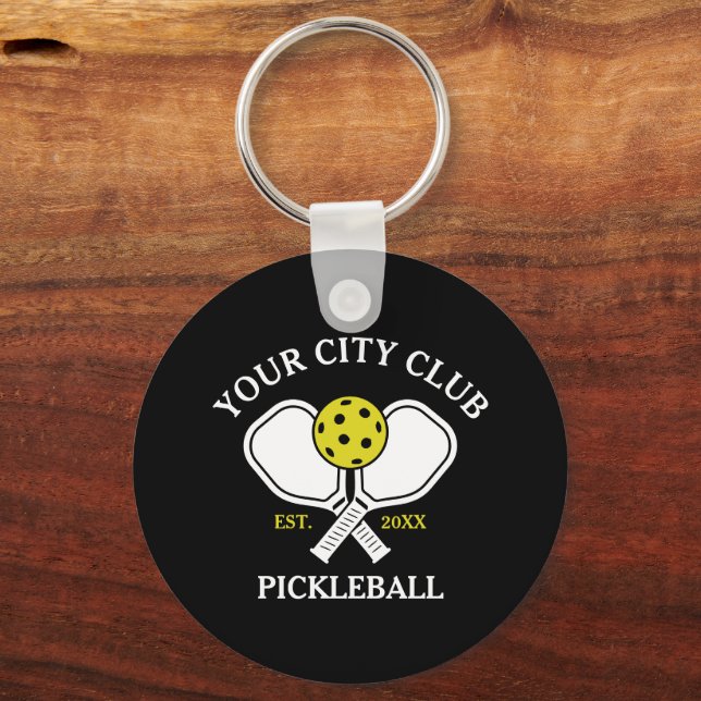 Chaveiro Equipe do Clube de Pickleball e Jogador de Pickleb (Frente)