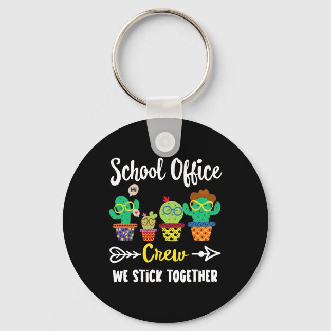 Chaveiro Equipe do Escritório da Escola Nós Ficamos Juntos  (Frente)