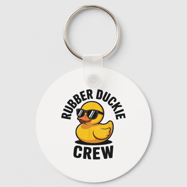 Chaveiro Equipe do Rubber Duckie ama chuveiros do Rubber Du (Frente)