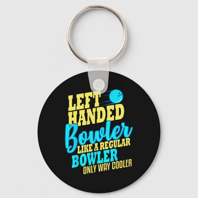 Chaveiro Equipe Engraçada de Bowler à Esquerda (Frente)