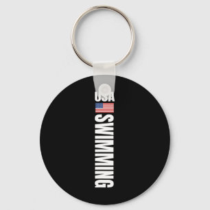Chaveiro Equipe Esportiva de Natação da Bandeira Americana 