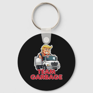 Chaveiro Equipe Lixo Donald Trump Eleição 2025 Engraçado 
