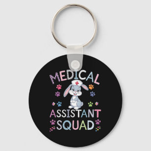 Chaveiro Equipe Médica Instantânea Enfermeira Bunny Dia de