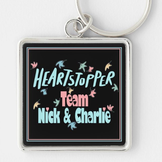 Chaveiro Equipe Nick E Charlie Black (Frente)