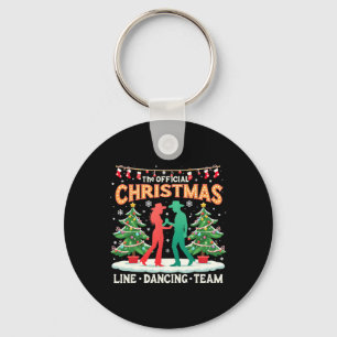 Chaveiro Equipe Oficial de dança da linha de natal Engraçad