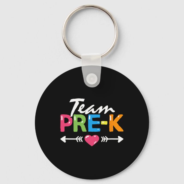Chaveiro Equipe Pré-k Professora de Escola Infantil Aluno C (Frente)