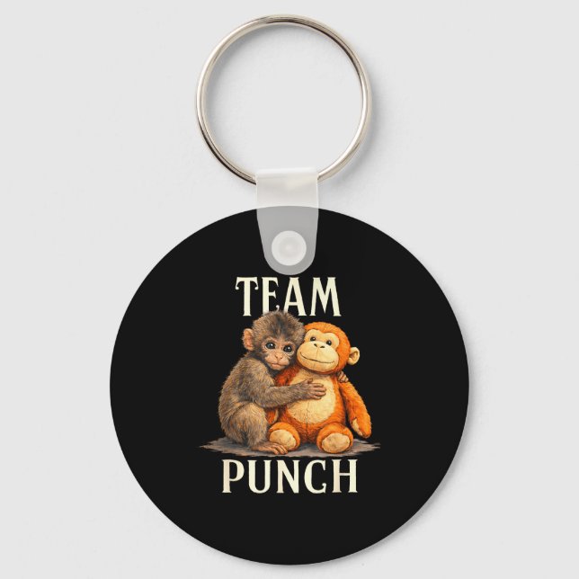 Chaveiro Equipe soca macaco fofo e design de urso  (Frente)