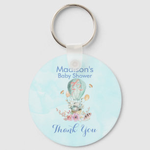 Chaveiro Equitação bonito do coelho em um chá de fraldas