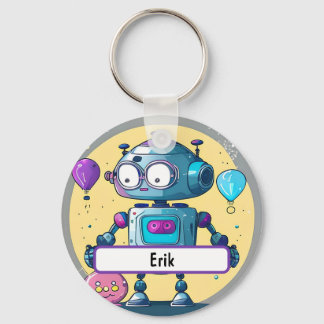 Chaveiro Erik, o Brainy Bot com o Nametag Personalizado