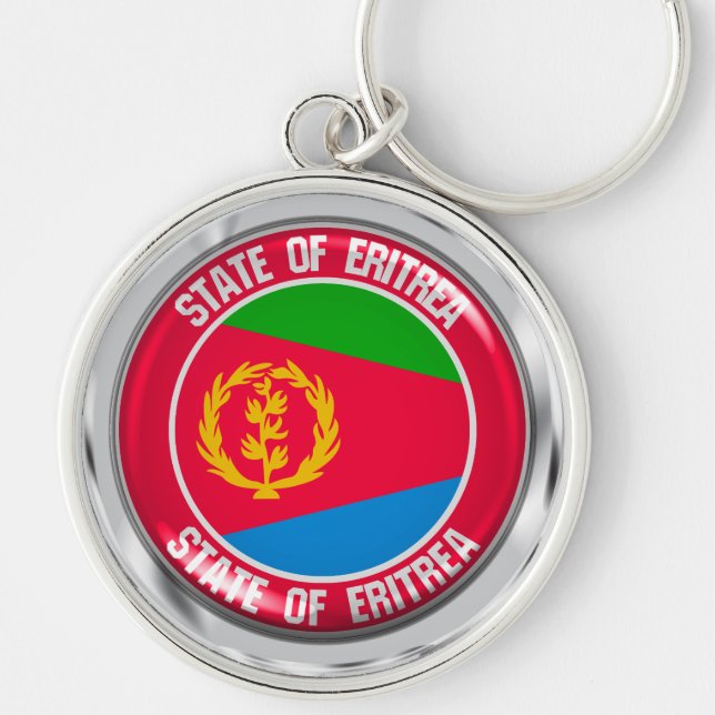 Chaveiro Eritreia Round Emblem (Frente)