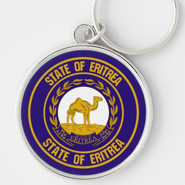 Chaveiro Eritreia Round Emblem (Frente)