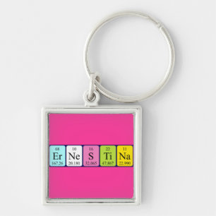 Chaveiro Ernestina periódico keyring do nome da mesa