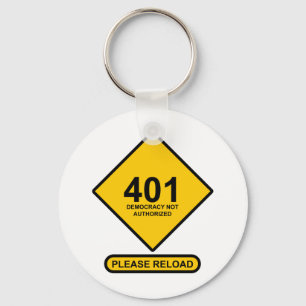 Chaveiro Erro 401: Democracia não autorizada