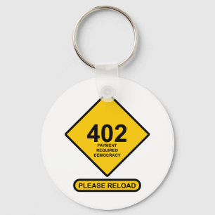 Chaveiro Erro 402: Democracia necessária ao pagamento