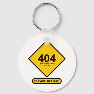 Chaveiro Erro 404: Democracia Não Encontrada