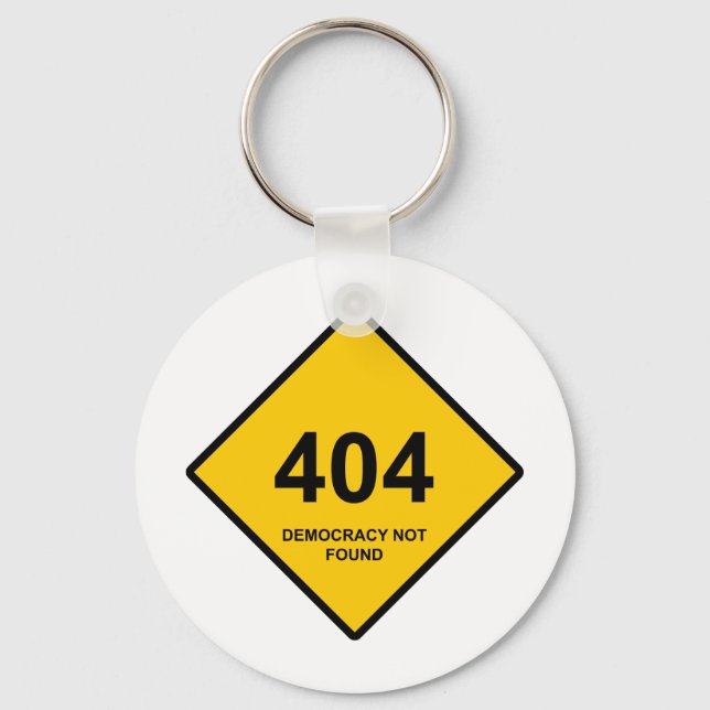 Chaveiro Erro 404: Democracia Não Encontrada (Frente)