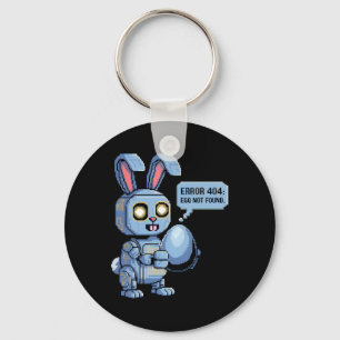 Chaveiro Erro 404 Ovo Não Encontrado Bunny Páscoa Robótico