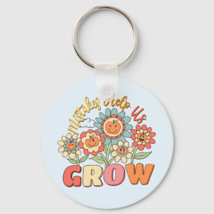 Chaveiro Erros Nos Ajudam A Crescer - Motivação Floral Repr