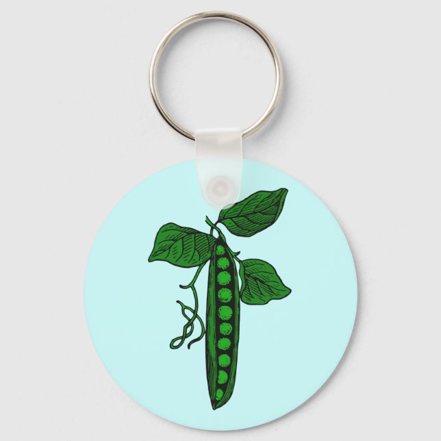 Chaveiro Ervilhas em Pod (Frente)