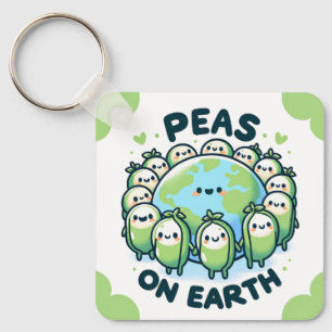 Chaveiro Ervilhas na Terra - Funny Holiday Pun