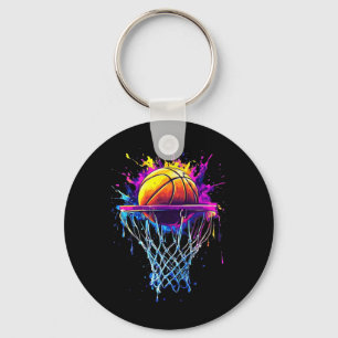 Chaveiro Esboço Colorido Pingando Cor Splash Hoop Net Dri