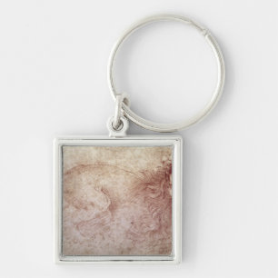 Chaveiro Esboço de um leão rujir