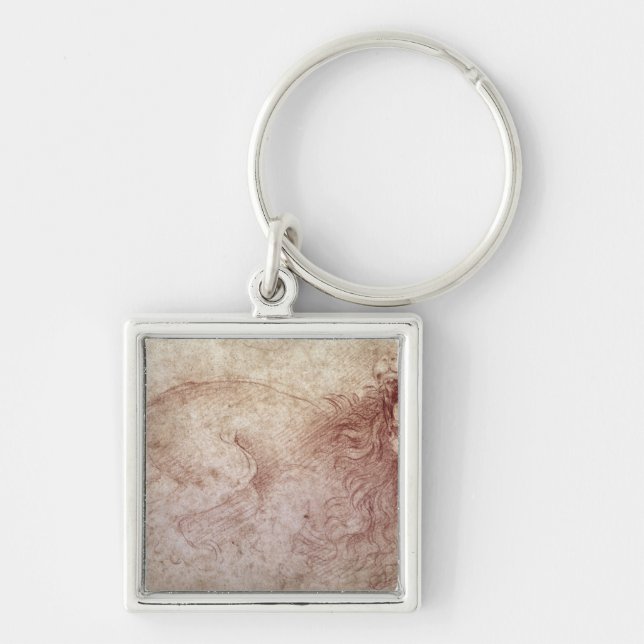 Chaveiro Esboço de um leão rujir (Frente)