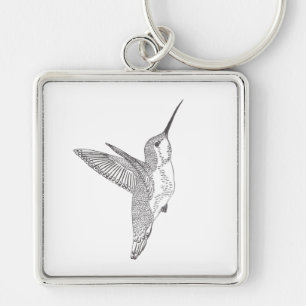 Chaveiro Esboço pairando do colibri