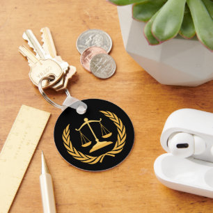 Chaveiro Escalas de Justiça Direito Advogado - Ke Preto