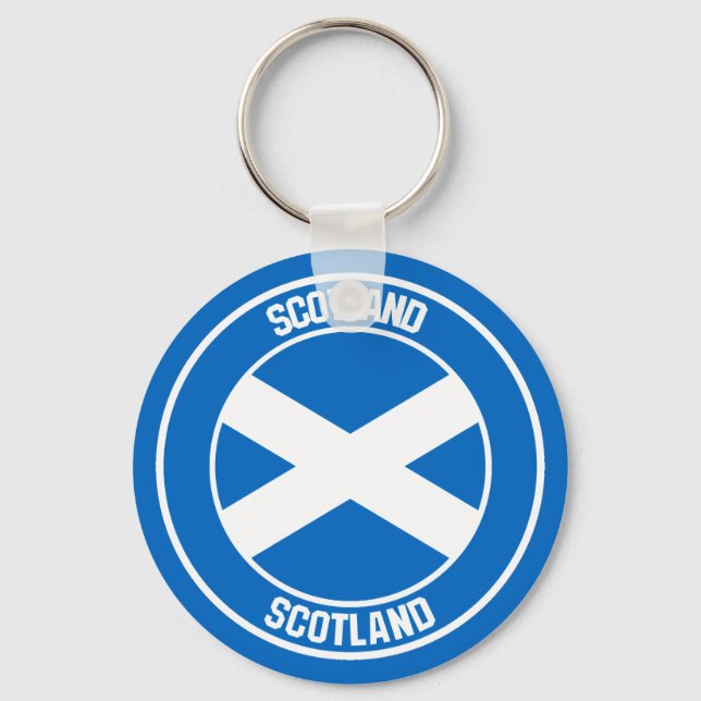 Chaveiro Escócia Round Emblem (Frente)