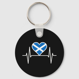 Chaveiro Escócia - Scotland Flag Heartbeat