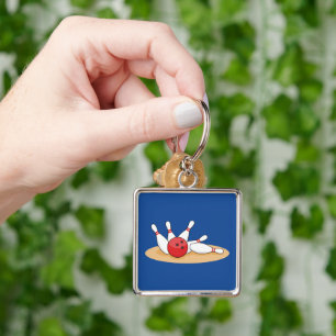 Chaveiro Escórias em greve de bola de boliche