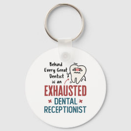 Chaveiro Escritório da Frente Engraçada de Recepcionista De
