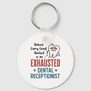 Chaveiro Escritório da Frente Engraçada de Recepcionista De