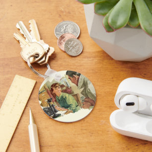 Chaveiro Escritório de Negócios da Vintage, CEO Boss e Secr