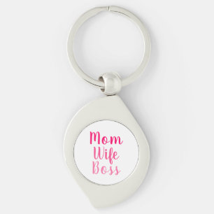 Chaveiro Escritura personalizada rosa e branca