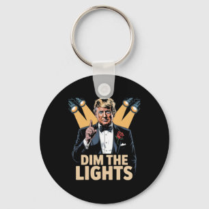 Chaveiro Escureça as Luzes Divertido Retro Trump 