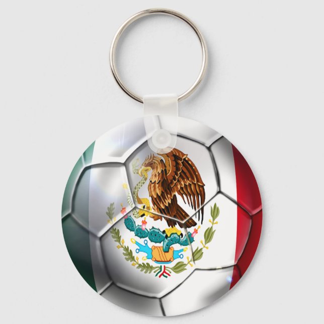 Chaveiro Esfera de futebol do México el Tri (Frente)