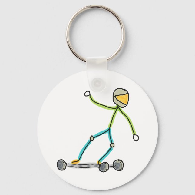 Chaveiro Esk8 Stickman (Frente)