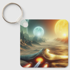 Chaveiro Espaco sobre o mundo Ailen